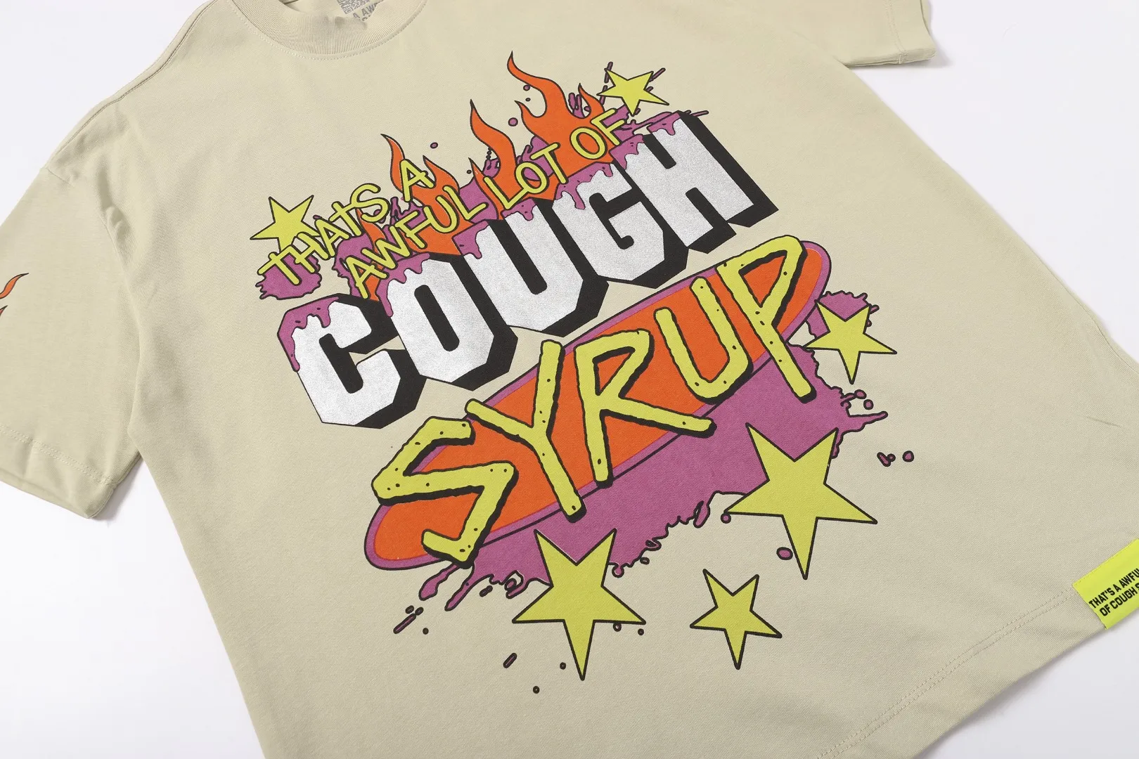 2245# / / ｜ THAT'S A AWFUL LOT OF COUGH SYRUP In Stock T （fabric):32 Sizes（size）：S-M L X L （colour）： / /